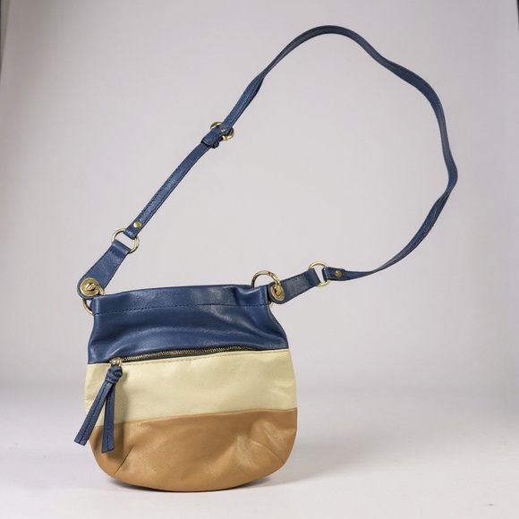 b. makowsky Handbags - 💎 B. Makowsky Leather Crossbody | Colorblock Cool 💼